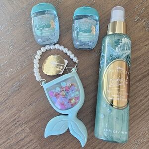 Ariel Bath And Body Works Disney Princess Lot Set Antibacterial Mermaid Mist Gel